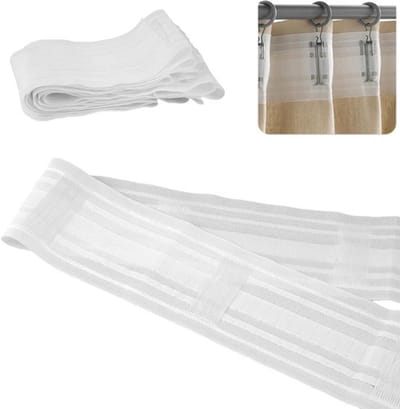 85mm x 4m Gordijnband voor het Aannaaien, Universele Pleat Tape voor Gordijnen, Duurzame Plissébanden en Gordijnaccessoires