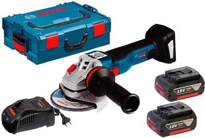 GWS 18V-10 | accu Haakse Slijper | 150 mm | Set | 2x 5,0 Ah accu + Lader | in L-Boxx | op=op