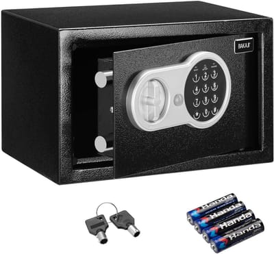 Digitale Wandkluis 31 x 20 x 20 cm - Elektronische Kluis voor Thuis en Hotel - Veiligheidsoplossing met Cijfercode en Noodsleutel