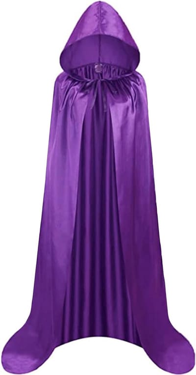 Halloween Cape met Kap voor Vampiers en Heksen, Satijnen Cosplay Kostuum voor Volwassenen en Kinderen, Perfect voor Feestdagen en Carnavals