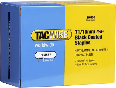 Zwart Vernagelde Bekledingsnietjes Type 71/10mm - 20.000 Stuks