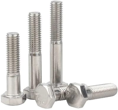 Zeskantschroef Bouten - Roestvrij Staal - Bevestigen van Materialen - Gedeeltelijke Draad - M16 140MM - Zilverkleurig