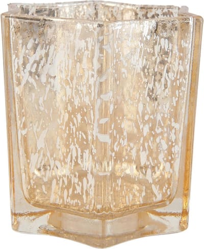 Clayre en Eef Waxinelichthouder 6GL1564 8*8*7 cm