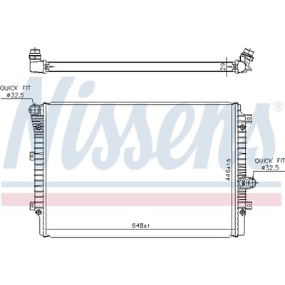 Radiator, motorkoeling NISSENS 65336