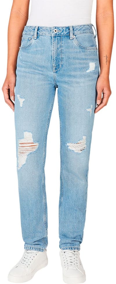 Pepe Jeans Pl204591 Tapered Fit Spijkerbroek Blauw 28 / 30 Vrouw