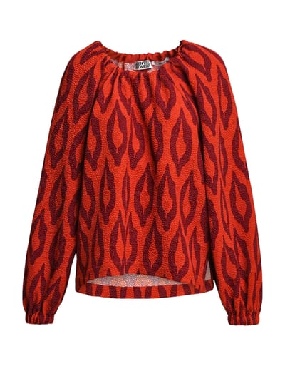 Essentiel Antwerp Oversized Top Tops Rood Kolorful