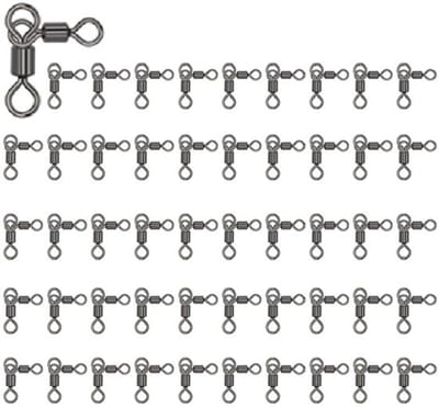 Allecto - Vissen 3-weg wartels - 50 stuks - Heavy Duty visgerei haak