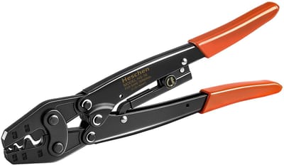 Allecto - Ratchet Terminal Crimping Tool - Crimp gereedschap - 1.5-16mm² - Handzaam formaat - Voor elektrische verbindingen - Geschikt voor auto-re...