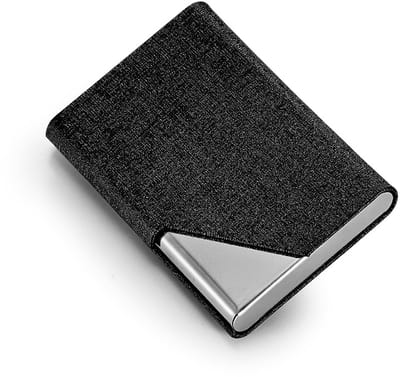 Go Go Gadget - Visitekaart houder - Business Card Holder - Aluminium - 1 stuk - Zwart