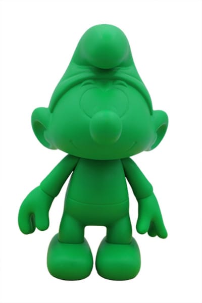 Groene smurf - Lichtgewicht - De smurfen - Beweegbare armpjes beentjes - 20cm