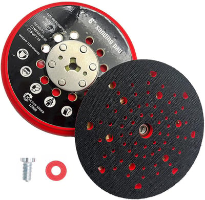 Dailygoods - Schuurschijf - 150 mm - Professionele kwaliteit - Met haak en lus - Voor elektrische schuurmachines - Geschikt voor 34-150