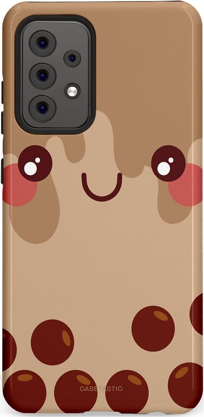 Casetastic Hoesje Geschikt voor Samsung A52 (4G/5G/s) - Stijlvolle Beschermende Duo-layer Case - Smeltende choco bolletjes