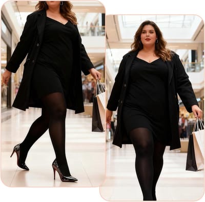 3XL 70 Denier Dames Panty’s, Zachte Opaque Kousen, Danspanty’s, Plus Size Kousen met Veel Rek, Hoge Taille Semi-Opaque Panty’s voor Comfort en Stijl
