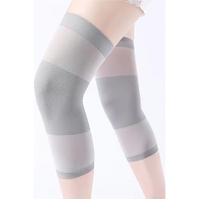 1 Paire de Genouillères Légères, Convient aux Hommes et aux Femmes Invisible, Support Sans Couture, Respirant gris