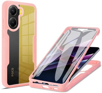 Hoesje geschikt voor Xiaomi Poco X7 Pro - Techsuit ColorVerse 360 Case met Screenprotector - Roze