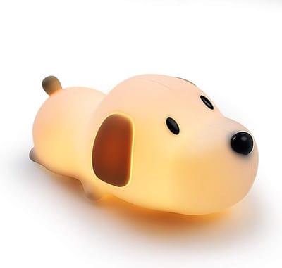Igoods Nachtlampje - Puppy Nachtlampje - LED Licht - USB Oplaadbaar - Draadloos - Timer - Aanpasbare Helderheid - Wit