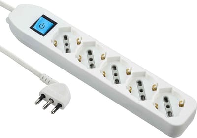 Meervoudige stopcontacten met 1,5 m kabel en ruimtebesparende stekker - Wit