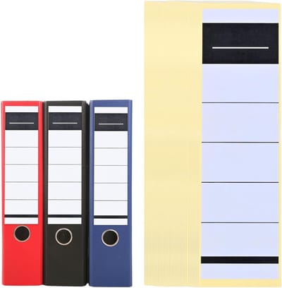 Bestandlabels 19 x 5.3 cm - zelfklevende etiketten - sterke hechting - ideaal voor archivering - ShopVlot