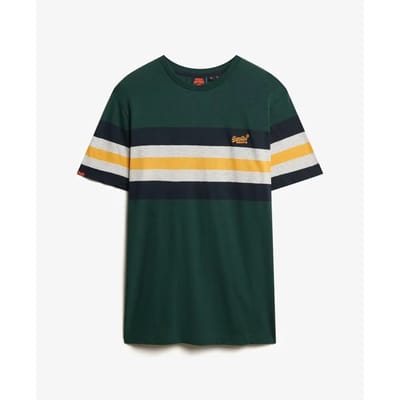 Superdry - Essentials T-shirt met strepen - Heren - T-shirts