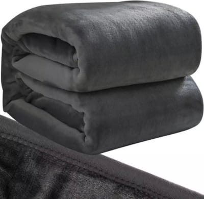 Ruhhy Luxe Microvezel Deken – 160×200 cm – Extra Warm, Zacht & Dik – Grijs – Premium Plaid voor Bank & Bed
