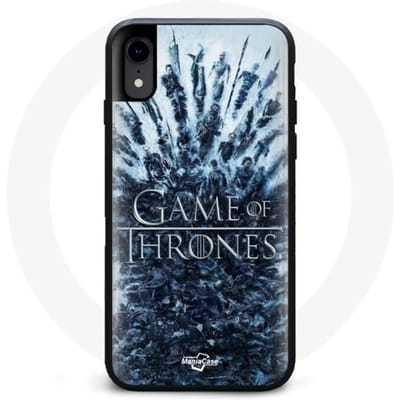 Coque pour Iphone X Game of Thrones saison 8 Episode 1 Le Trône de Fer Personnages logo Gris