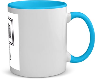 Akyol - bedankt lieve juf koffiemok - theemok - blauw - Juf - juf - leraar - 350 ML inhoud