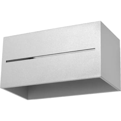 Sollux Lighting Wandlamp Lobo - G9 - grijs - aluminium - 10x20x12cm
