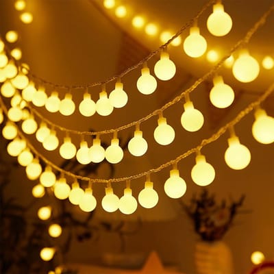 Cosensi - Lichtsnoer met Bollen, 10m, 80 LED, Warm Wit voor Buiten