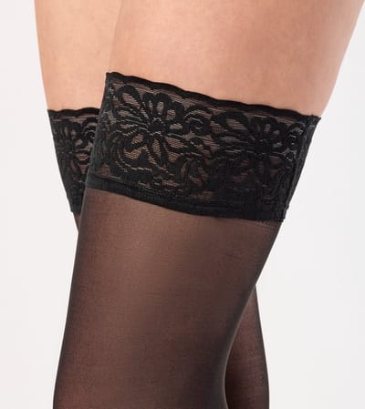 Merry Style MS-SS-J01 Dames Panty - 15 DEN- halsterloos - Fijn Kousen - Polyamide - Nero - XS-S