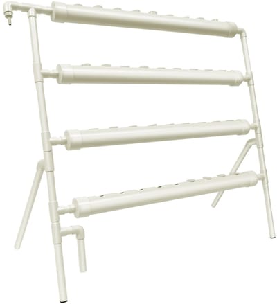 Geargalaxy Hydrocultuur Kweekset - Hydroponic Systeem - Plantenkweker - Indoor Moestuin - Groeitoren - 36 Gaten - 95x45x100cm - Wit