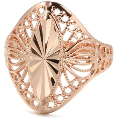 Mode Creatief Snijwerk Glanzende Ringen Voor Vrouwen Ongewone Roségouden Kleur Etnische Bruid Vintage Trouwsieraden 9 beige