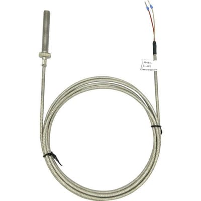 Enda K4-PT100-M8x50-2M Temperatuursensor Sensortype Pt100 Meetbereik temperatuur -50 tot 400 °C Kabellengte 2 m