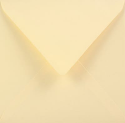 Gladde crème enveloppen A5 - 153 x 153 mm - 25 stuks - NK natgelijmde - 115 gram - Sirio Color - Netuno