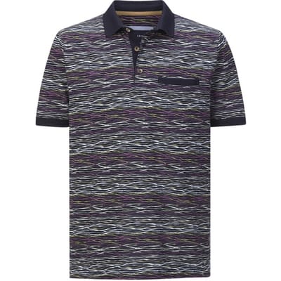 Babista herren Poloshirt - 48/50 - donkerblauw - Plus Size