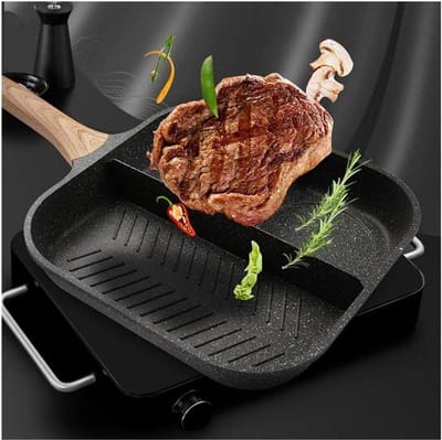 Pannenkoekenpan 3-delig - Ei Koekenpan Omelet Pan - Ontbijt Bakken - Non-stick Keramische Laag - N.v.t. - Zwart