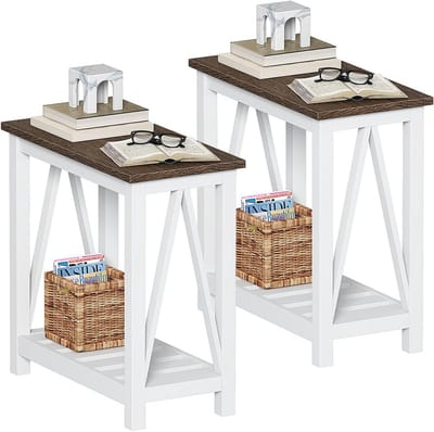 Eindtafel Wit 23.6x11.8x23.6 - Stijlvolle en Functionele Oplossing voor Elke Ruimte