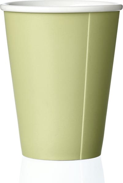 Viva Scandinavia Anytime Andy Papercup Thee - Porselein - 320 ml - Spring leaf