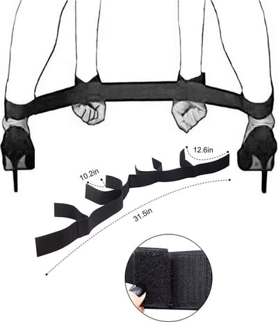 CHPN - Handboeien- Enkelboeien- Boeienset voor volwassenen - Seksspeeltje - Seks attributen - Bondage - Handcuffs - Zwart