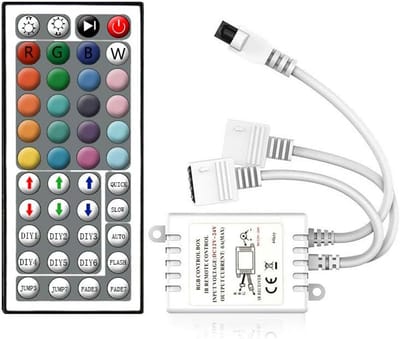 RGB LED Strip Controller met 44 Toetsen IR Afstandsbediening voor 12V Lichtbanden