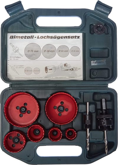 Elektrisch Gereedschapsset 8-delig met Bimetaal Gatenzagen