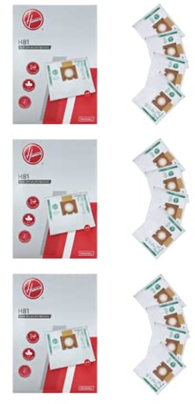 Microfiber Stofzuigerzakken Kit - 3 pakken van 4 zakken, Extrafiltering & Anti Geur