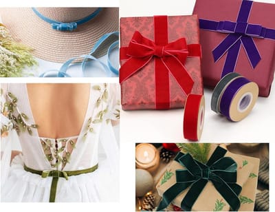 Zachte Velours Cadeaulint 15mm x 10m voor Versiering, Bruiloften, Verjaardagen en Kerstmis - Donkergroen Craftlint voor Hoofdbanden en Decoraties
