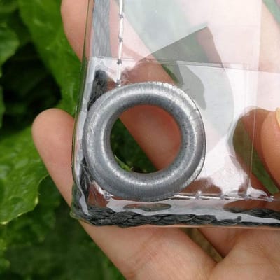 Helder waterdicht afdekzeil, zwaar weerbestendig zeildoek, pvc-luifels met ogen, 0,5 mm doorzichtig folie zeil, tuinplanten, afdekzeil, carport-gordijn, beschermzeil