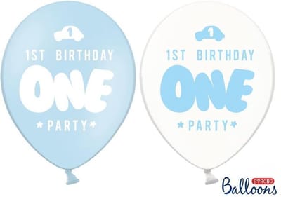 Partydeco - Ballonnen 1st Birthday Blauw