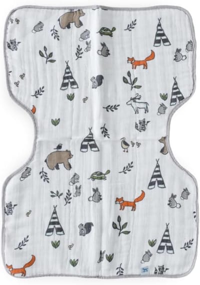Set van 4 Katoenen Mousseline Spuugdoeken - Bossenvriendjes Design