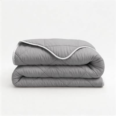 Dekbed-Discounter - Fresh and Co Dekbed Zonder Overtrek 200 x 200 cm - Wasbaar dekbed - Wasbaar op 40 graden - Met Ritssluiting - Grijs