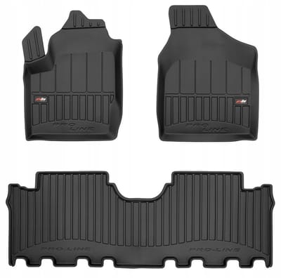 Frogum - 3D Pro-Line - Automatten Set - Geschikt voor FORD Galaxy Mk1 1995-2005 - 3-delig - Hoge Rand 6cm