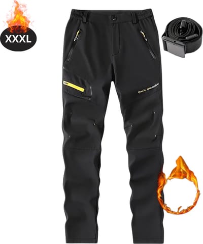Livano Skibroek - Skipak - Snowboard Broek - Winterbroek - Sneeuwbroek - Heren - Wintersport - Zwart - Maat XXXL