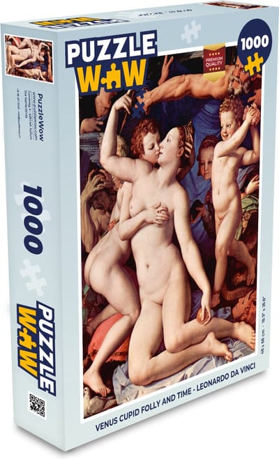 Puzzel Venus cupid folly and time - Leonardo da Vinci - Legpuzzel - Puzzel 1000 stukjes volwassenen
