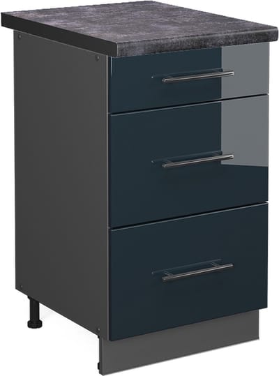 Vicco Fame-Line Ladeblokken – 50 cm, WB Antraciet Donkerblauw hoogglans